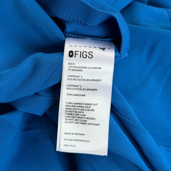 Figs Sebina Scrub Jacket in Royal Blue, Size Small - Picture 7 of 8